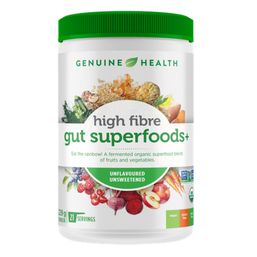 Genuine Health Fermented Organic Gut Superfoods+ - Unflavoured & Unsweetened