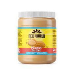 New World Peanut Butter Unsalted Crunchy