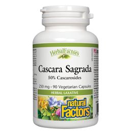 Natural Factors HerbalFactors Cascara Sagrada - 250 mg