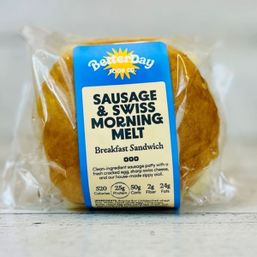 BetterDay Food Co. Sausage and Cheddar Mornin' Melt Breakfast Sandwich