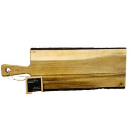 Natural Living Serving Board with Handle Bark