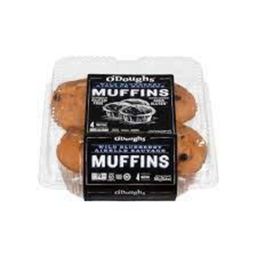 O'Doughs Wild Blueberry Muffins 4 Pk