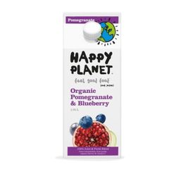 Happy Planet Fresh Juice - Organic Pomegranate & Blueberry
