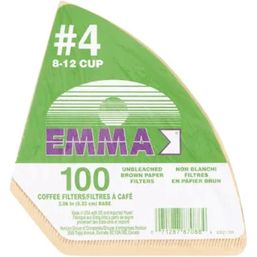 Emma Unbleached Coffee Filters - 4 cup