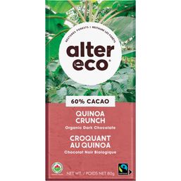 Alter Eco Chocolate Bar - Quinoa Crunch 60% Cacao