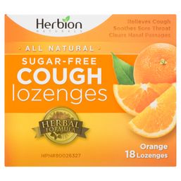 Herbion Naturals Sugar Free Cough Lozenges - Orange
