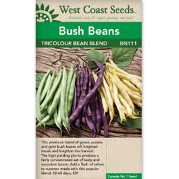 West Coast Seeds Seeds - Tricolour Bean Blend