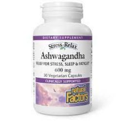 Natural Factors Stress Relax Ashwaghanda 600mg