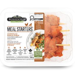 Rossdown Farms & Natural Foods Chipotle Maple - Chicken Skewers Boneless Skinless - Fresh