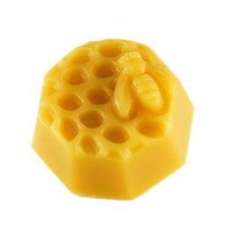 Honey Candles Honey Bee Medallion Beeswax - 2.5 oz