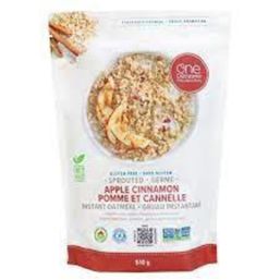 One Degree Organic Foods Sprouted Apple Cinnamon Instant Oatmeal