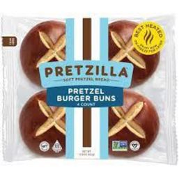 Pretzilla Burger Buns - Soft Pretzel