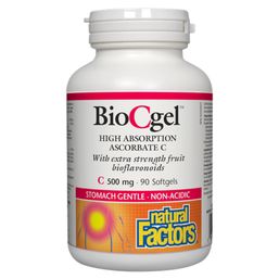 Natural Factors BioCgel High Absorption Ascorbate C - 500 mg