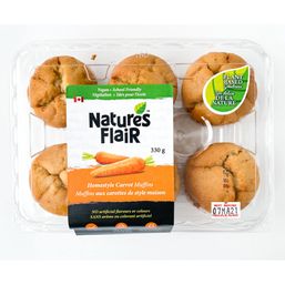 Nature's Flair Home Style Carrot Muffins 6 pack