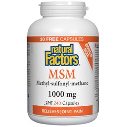 Natural Factors MSM - 1,000 mg
