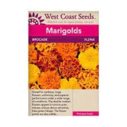 West Coast Seeds Seeds - Brocade Marigold