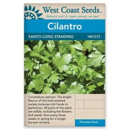 West Coast Seeds Seeds - Santo Long Standing Cilantro