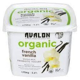 Avalon Whole Milk Probiotic Yogurt - French Vanilla