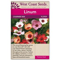 West Coast Seeds Seeds - Charmer Extra Mix Flax