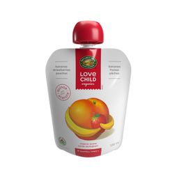 Love Child Organics Organic Puree - Bananas Strawberries Peaches 6+ months