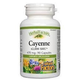 Natural Factors HerbalFactors Cayenne 42,000 SHU - 470 mg