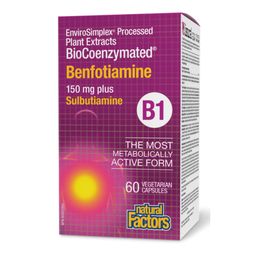 Natural Factors BioCoenzymated Benfotiamine B1 plus Sulbutiamine
