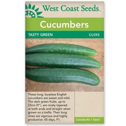 West Coast Seeds Seeds - Cucumbers, Tasty Green