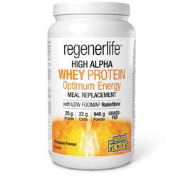 Natural Factors Regenerlife High Alpha Whey Protein Meal Replacement Chocolate