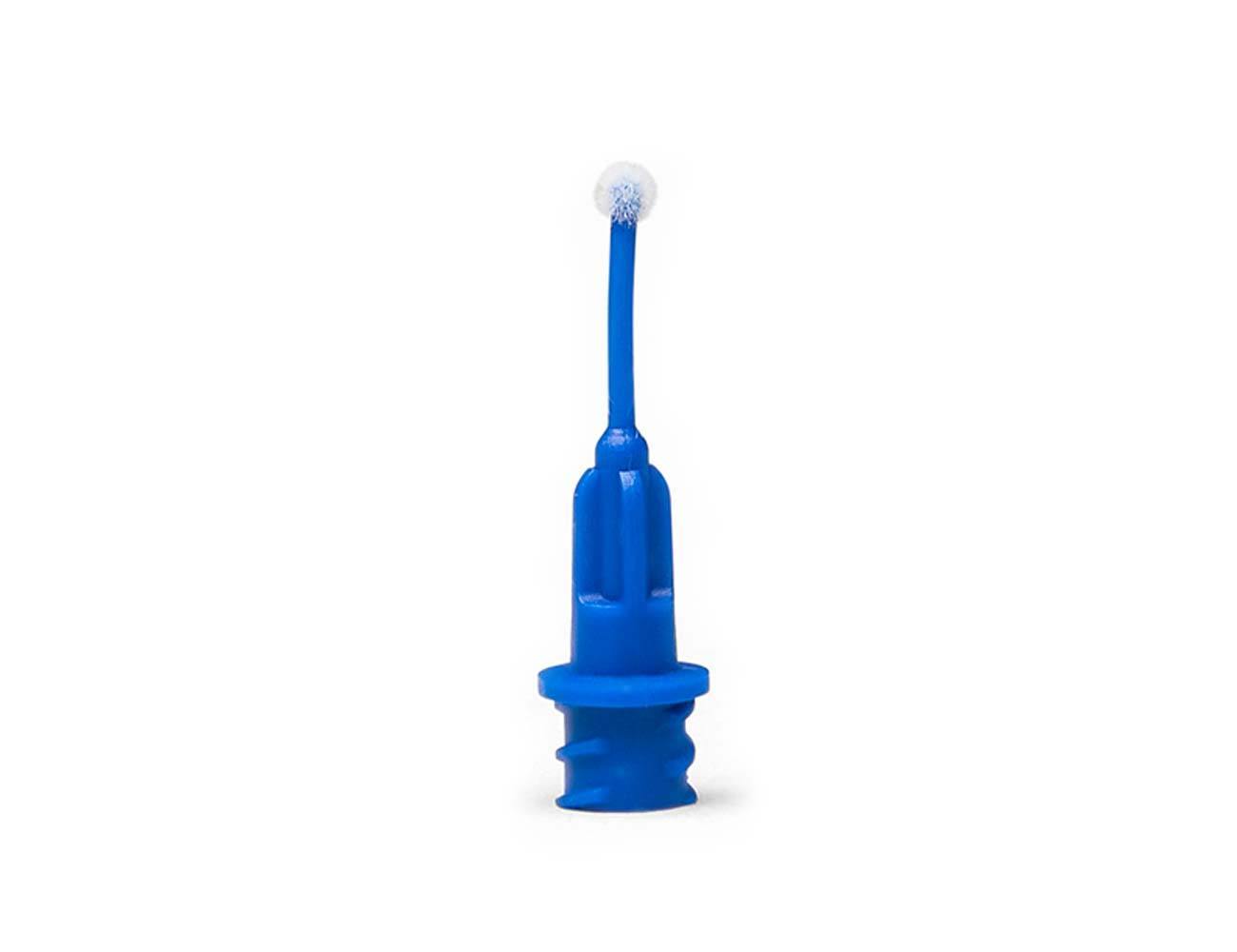 Applicator Tips – 25 Gauge, 1/2", All Plastic, Dark Blue, Flocked