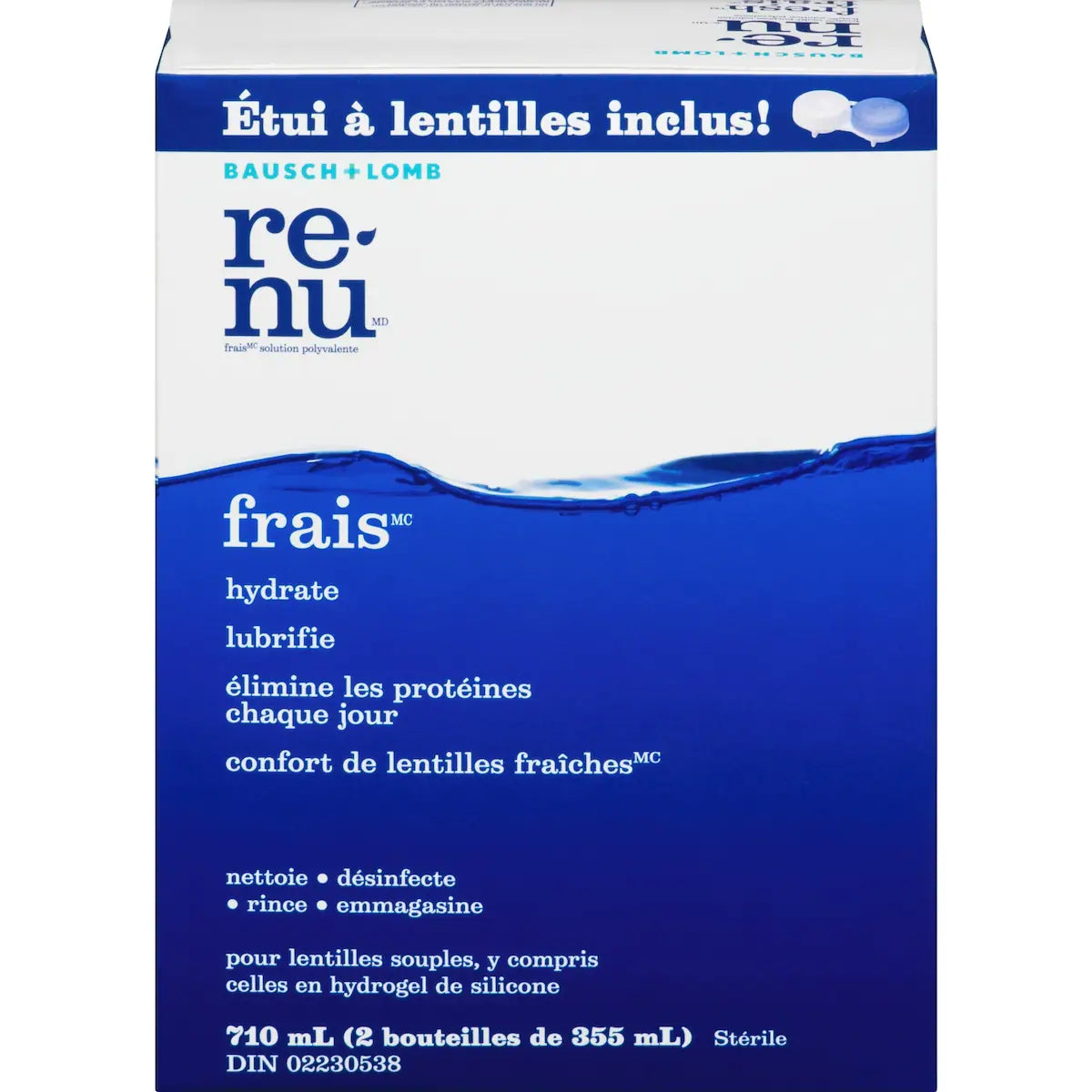 Solution polyvalente renu frais format double