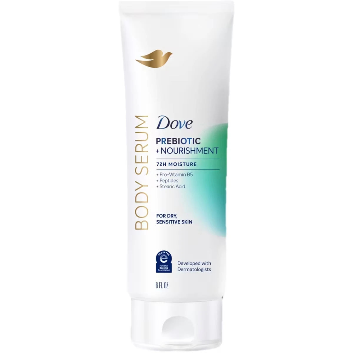 Crème Body Serum Prebiotic + Protection for Dry, Sensitive Skin, with Pro-Vitamin B5, Stearic Acid and Peptides,    237mL