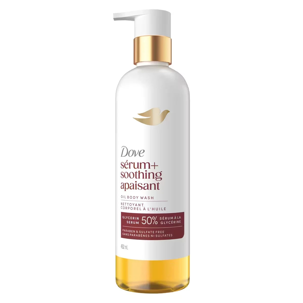 Gel Douche Serum+ Huile Apaisante, enrichi de 50 % de Sérum à la Glycérine