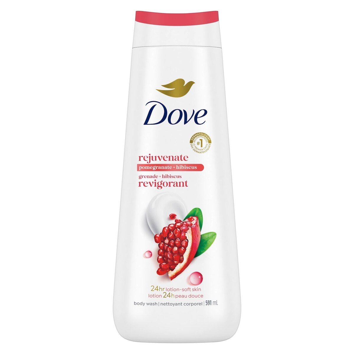 Nettoyant Corporel pour une peau renouvelée d'apparence saine Rejuvenating Grenade et Hibiscus nourrit et ravive la peau