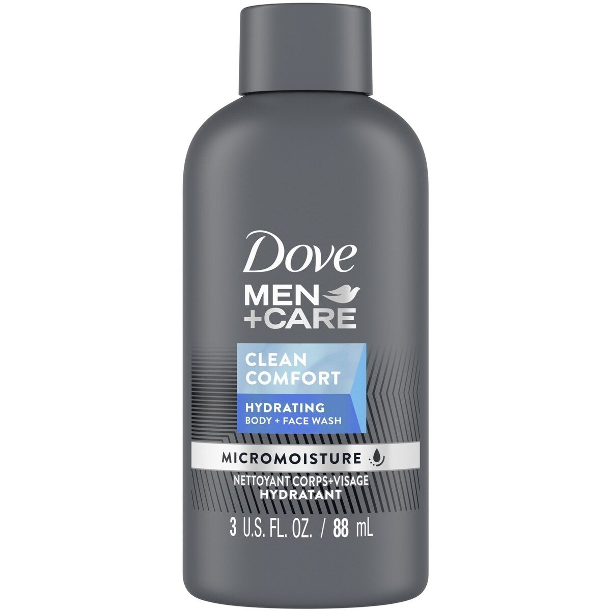 Nettoyant Corps et Visage hydratant Men+Care Clean Comfort avec technologie nourrissante 24 h MicroMoisture nettoyant corporel pour homme