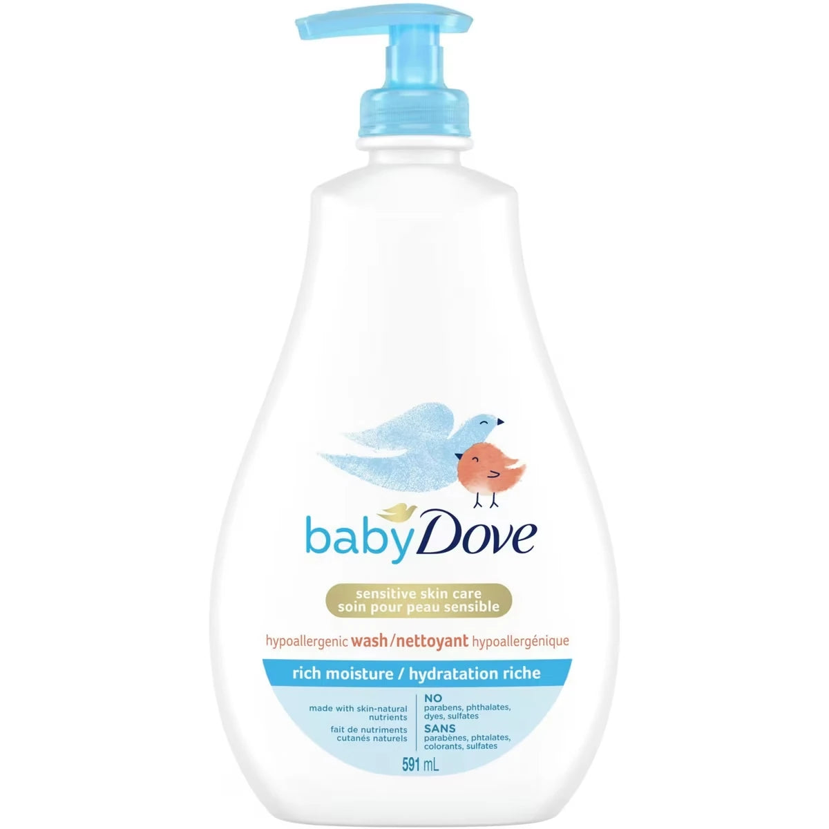 Nettoyant pour Bébé Baby Tête aux Pieds Hydratation Riche 591 ml