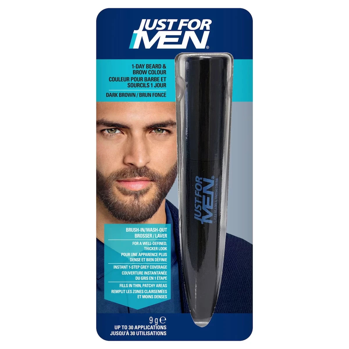 Couleur pour Barbe et Sourcils 1 Jour Brun Foncé