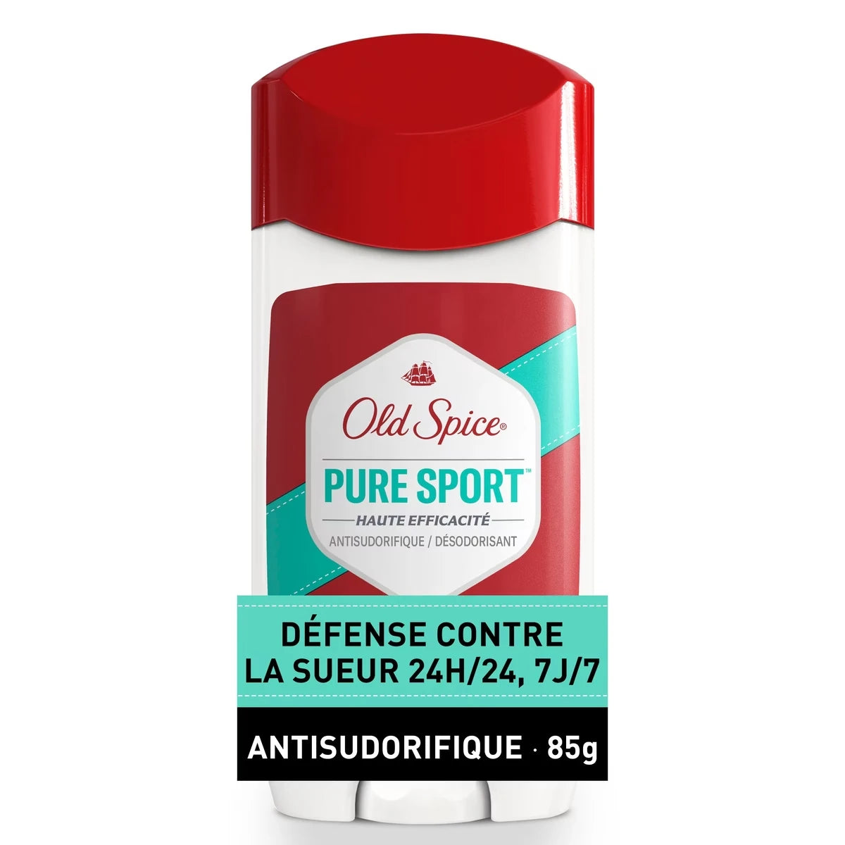 Antisudorifique et désodorisant longue durée en bâton High Endurance pour hommes, Pure Sport, 85 g