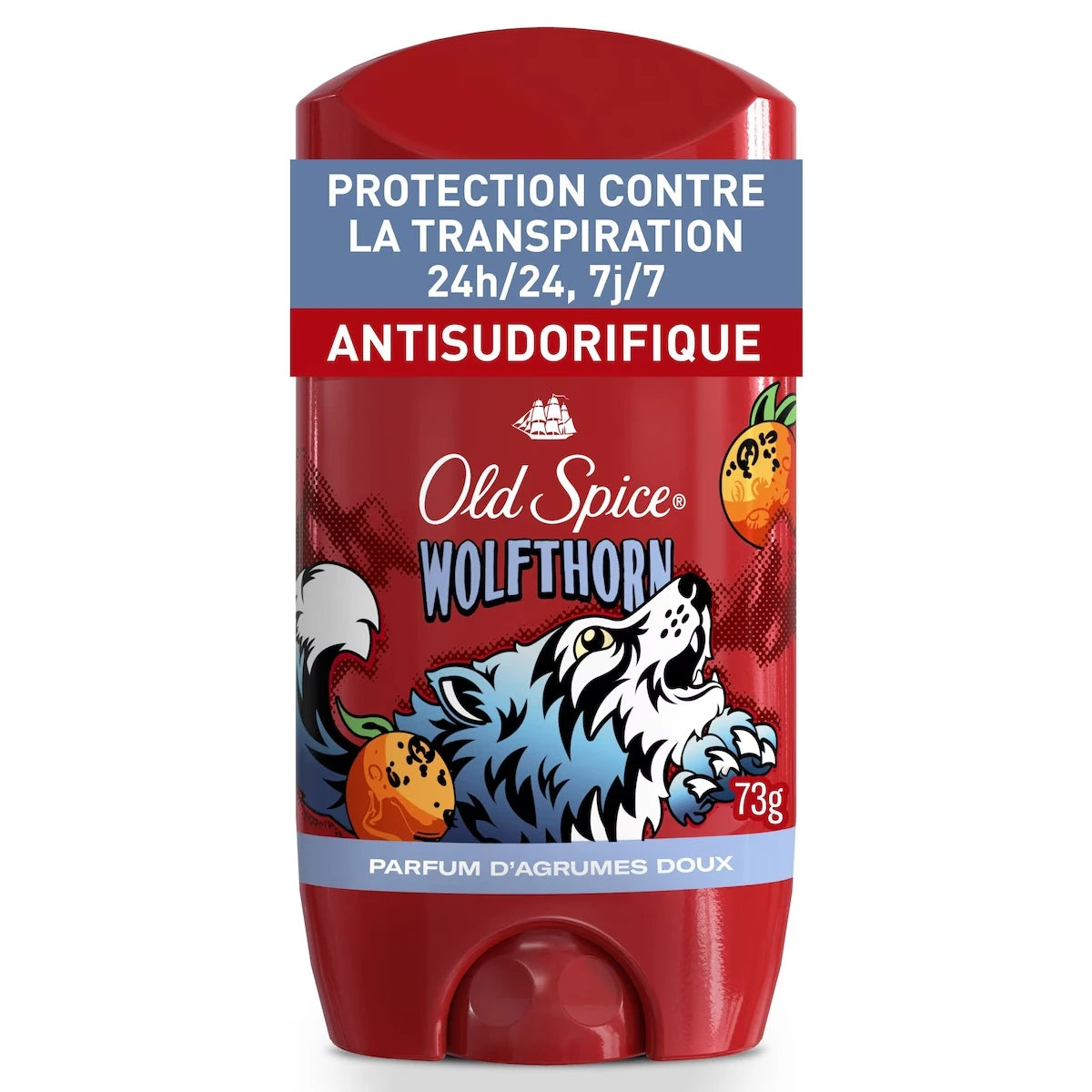 Antisudorifique et désodorisant invisible en bâton pour hommes, collection Sauvage, parfum Wolfthorn, 73 g