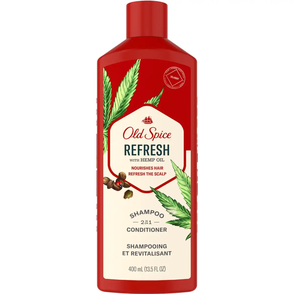 Shampooing et revitalisant 2 en 1 pour hommes Refresh, 400 mL