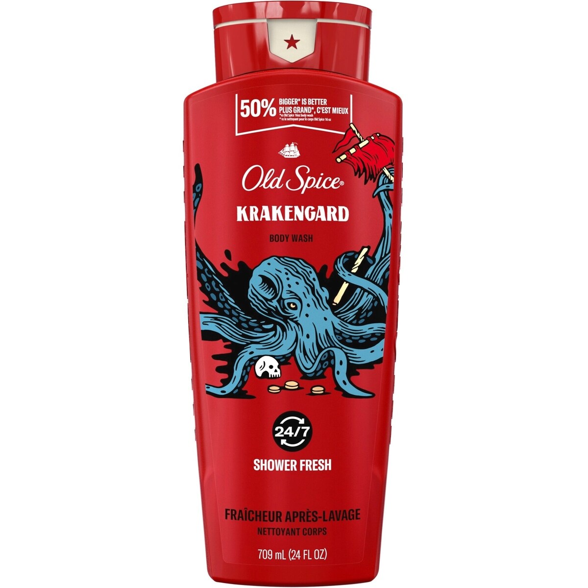 Nettoyant pour le corps pour hommes, Krakengard, mousse longue durée