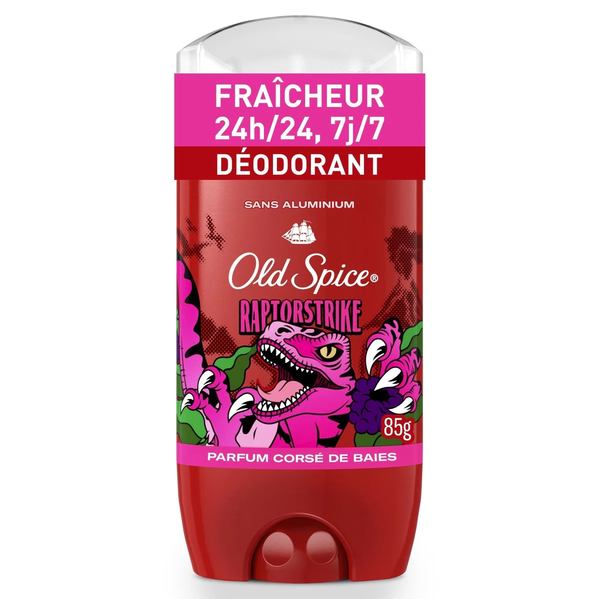 Désodorisant sans aluminium Old Spice pour hommes, Raptorstrike, protection 48 h