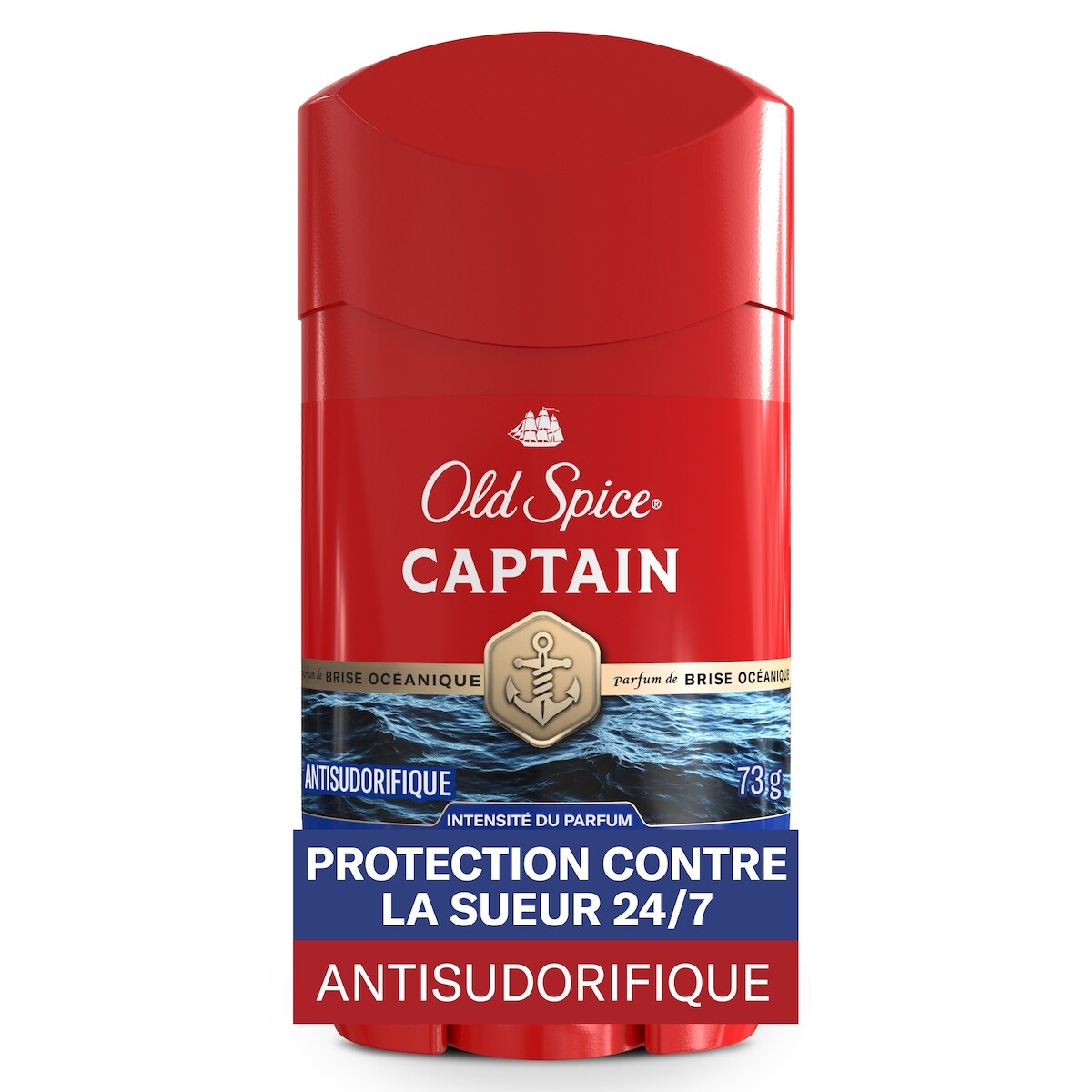 Antisudorifique et désodorisant pour hommes, Captain, 73g