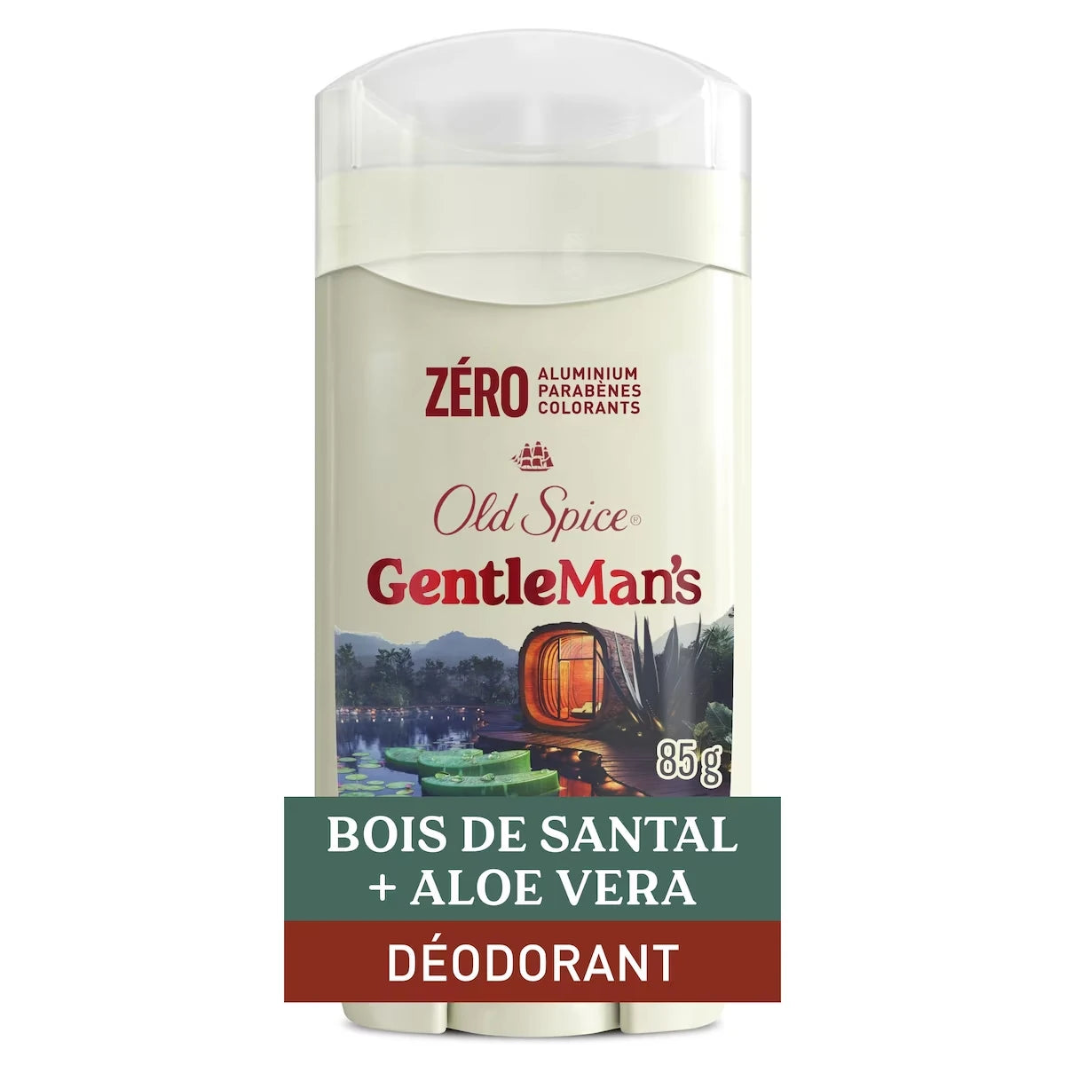 Désodorisant GentleMan’s Collection, parfum Bois de santal et aloès, sans aluminium, 85g