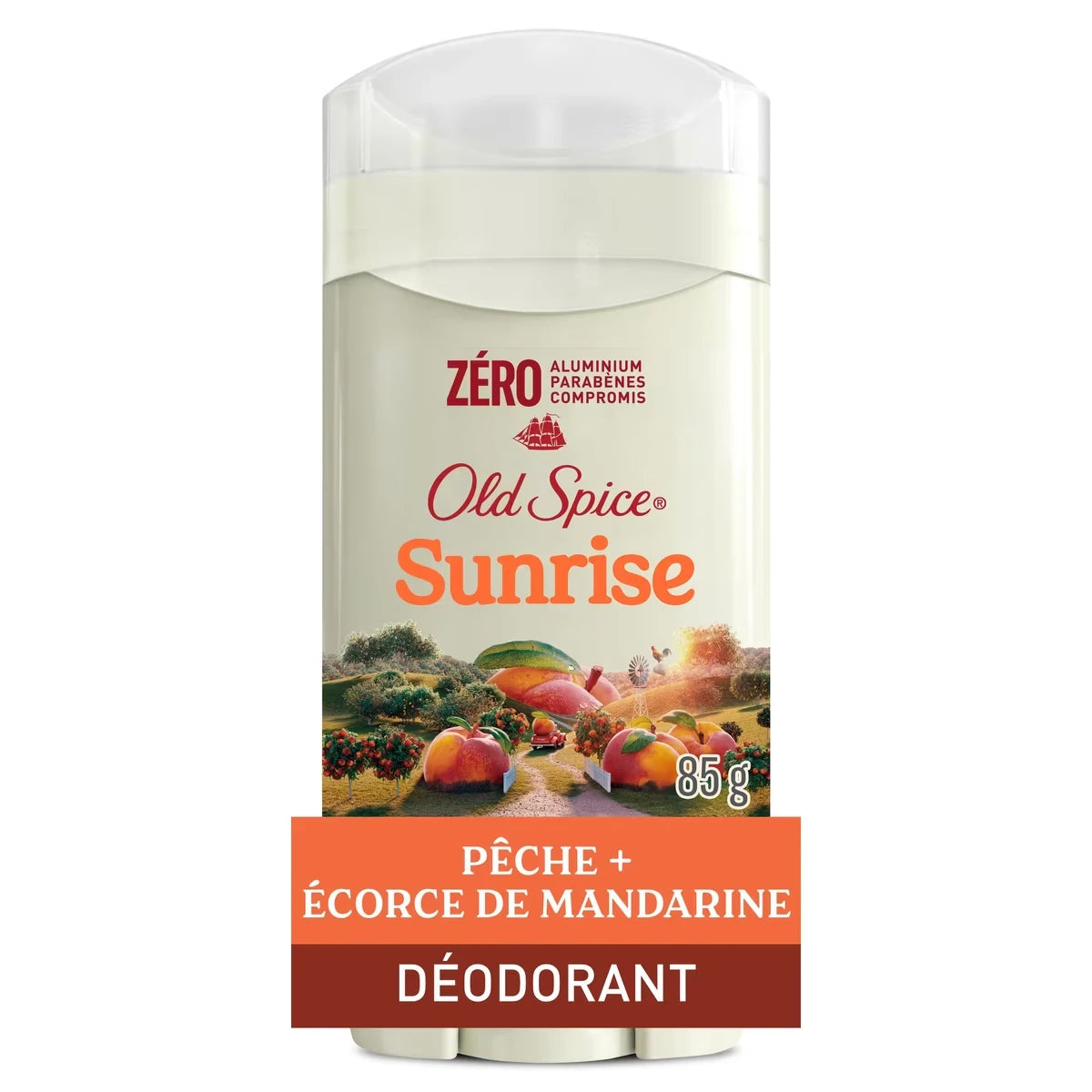 Désodorisant pour hommes au parfum Sunrise, fraîcheur longue durée 24heures sur 24, 7jours sur 7, sans aluminium