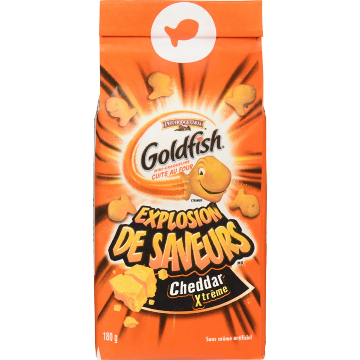 Goldfish  Explosion de saveurs MC Cheddar Extrême (180 g)