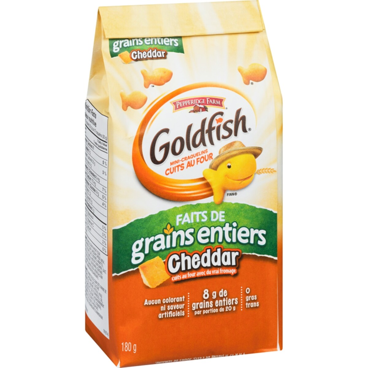 Goldfish  faits de grains entiers Cheddar (180 g)