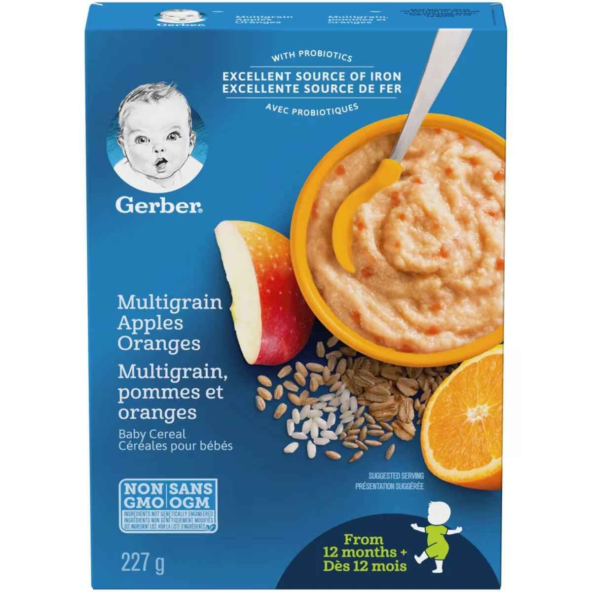 Céréales pour bébés Étape 4 Multigrains avec pommes et oranges