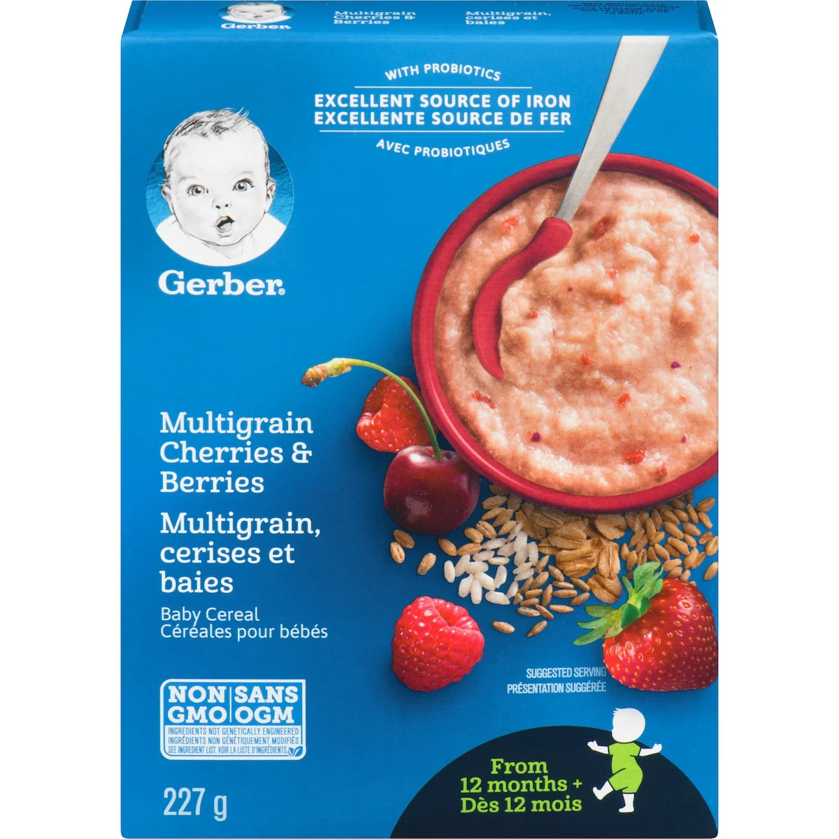Céréales pour bébés Étape 4 Multigrains avec cerises et baies