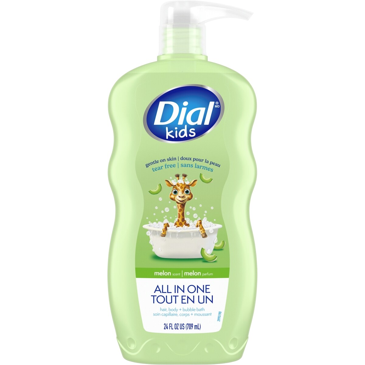 Kids melon 2en1 soin capillaire, corps + moussant