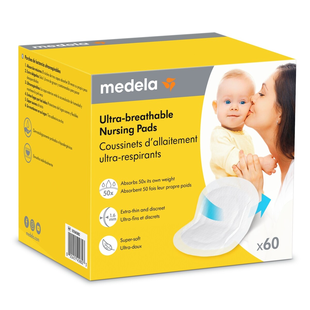 Coussinets d'allaitement ultra-respirants